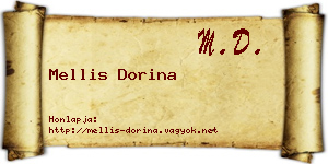 Mellis Dorina névjegykártya