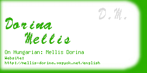 dorina mellis business card